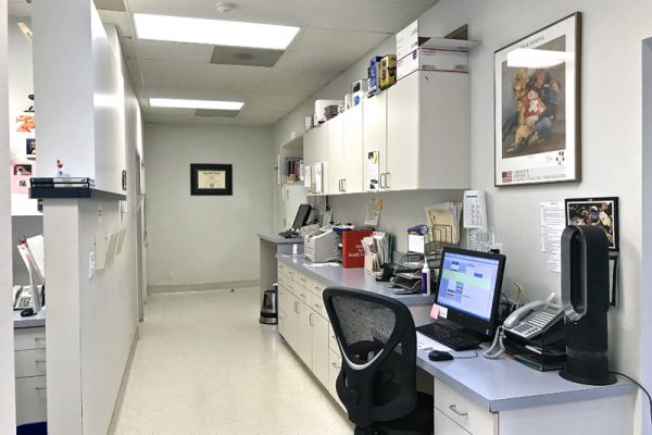 Our pharmacy and technician space are immediately behind the front lobby and exam rooms.