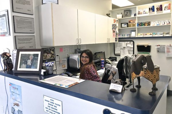 When you arrive, you'll be greeted and checked in by our front desk team.